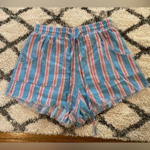 ❄️sold❄️$3/40 Shorts Wild Honey Bohemian Fringed Shorts Striped Xs